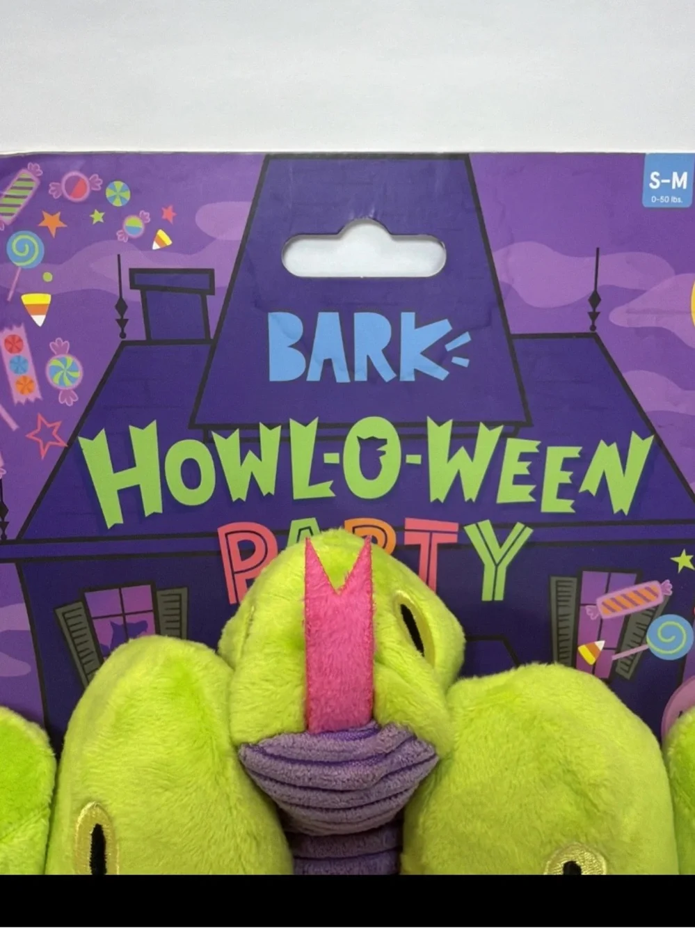 BARK Box Howl-O-Ween Party Wearable Medusa Snakes Crown Dog Toy Halloween S/M